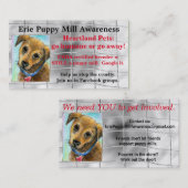 Puppy Mill Awareness visitekaartje (Voorkant / Achterkant)