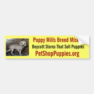 Puppy Mills Breed Misery Bumpersticker
