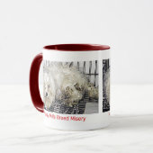 Puppy Mills Breed Misery Mok (Voorkant links)