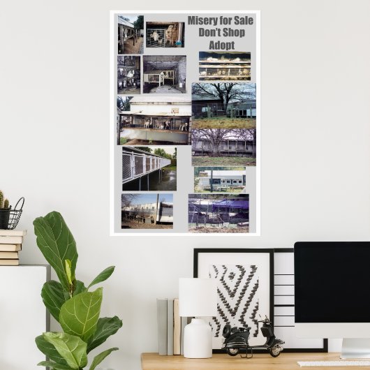 Puppy Mills Breed Misery Poster (Thuiskantoor)