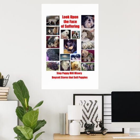 Puppy Mills Breed Misery Poster (Thuiskantoor)