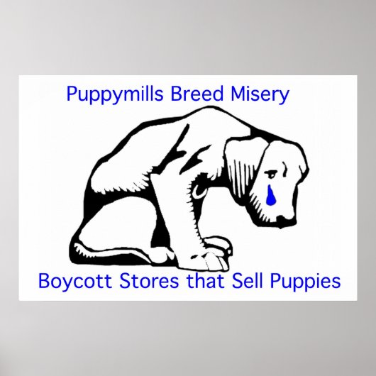 Puppy Mills Breed Misery Poster (Voorkant)