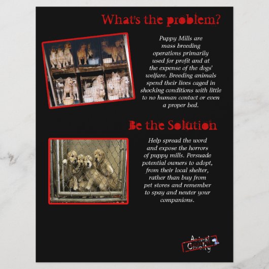 Puppy Mills Flyer (Achterkant)