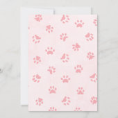 Puppy-minnaar verjaardagsfeestje uitnodiging voor  (Achterkant)