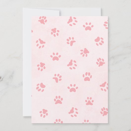 Puppy-minnaar verjaardagsfeestje uitnodiging voor  (Achterkant)