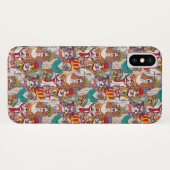 Puppy Mode Patroon Case-Mate iPhone Case (Achterkant (horizontaal))