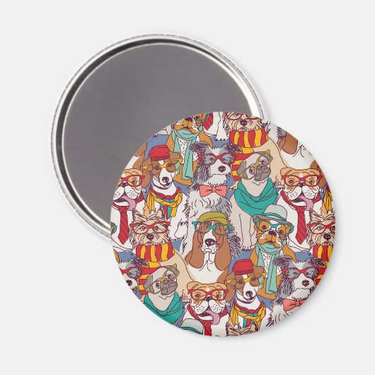 Puppy Mode Patroon Magneet (Voorkant / Achterkant)