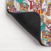 Puppy Mode Patroon Muismat (Hoek)