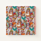 Puppy Mode Patroon Notitieboek (Achterkant)