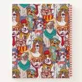 Puppy Mode Patroon Notitieboek (Achterkant)