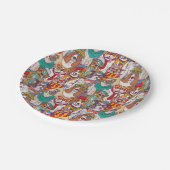 Puppy Mode Patroon Papieren Bordje (Gekanteld)