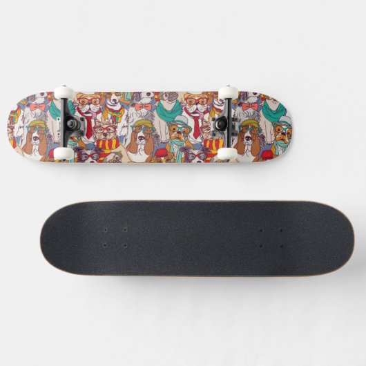 Puppy Mode Patroon Persoonlijk Skateboard (Horizontaal)