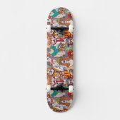 Puppy Mode Patroon Persoonlijk Skateboard (Voorkant)