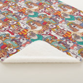 Puppy Mode Patroon Sherpa Deken (3/4)