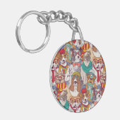 Puppy Mode Patroon Sleutelhanger (Voorkant Links)