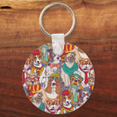 Puppy Mode Patroon Sleutelhanger (Voorkant)