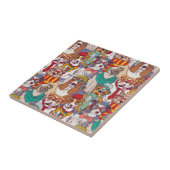 Puppy Mode Patroon Tegeltje (Zijkant)