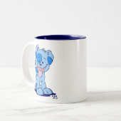 Puppy Mok Cute Blue Cartoon (Voorkant links)