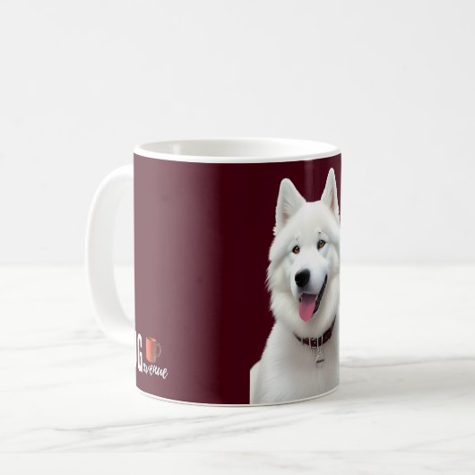 Puppy Mug - Samoyed Edition Koffiemok (Voorkant links)