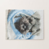 Puppy na Bath Legpuzzel (Horizontaal)
