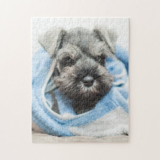 Puppy na Bath Legpuzzel (Verticaal)