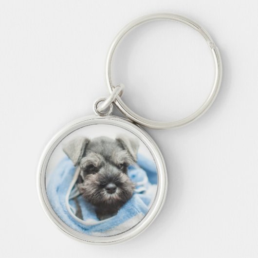 Puppy na Bath Sleutelhanger (Voorkant)