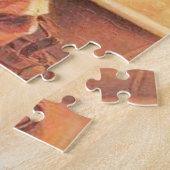 Puppy neemt een bad Antiek Legpuzzel (Zijkant)