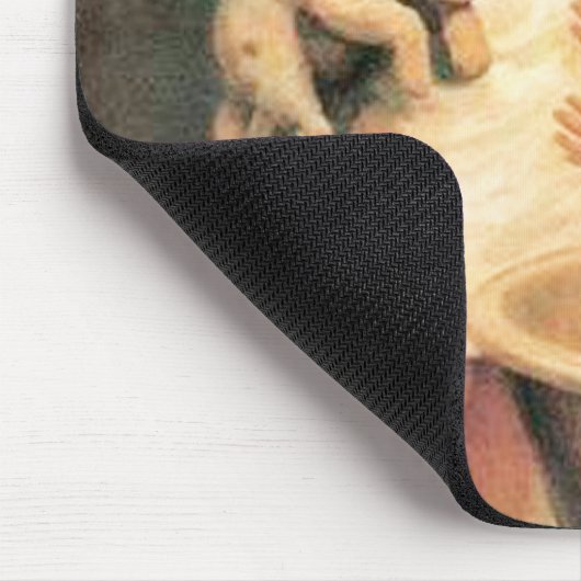 Puppy neemt een bad  Antiek Muismat (Hoek)