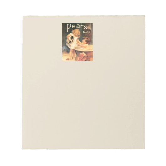 Puppy neemt een bad  Antiek Notitieblok (Voorkant)