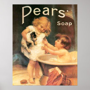 Puppy neemt een Bath Poster