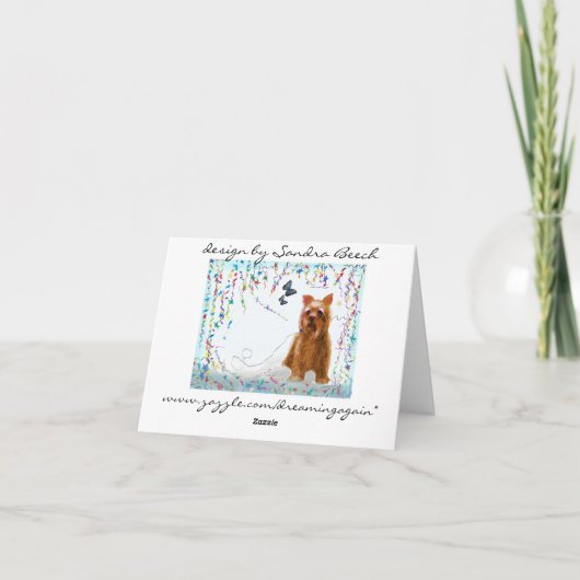 Puppy Note Kaart (Achterkant)