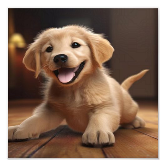 Puppy Nursery & Kinderkamer Prints Foto Afdruk (Voorkant)