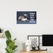 Puppy op legende bank poster (Thuiskantoor)