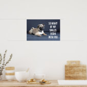 Puppy op legende bank poster (Keuken)