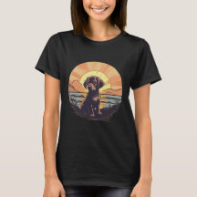  puppy op Sunset T-shirt
