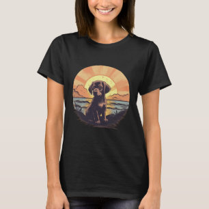  puppy op Sunset T-shirt