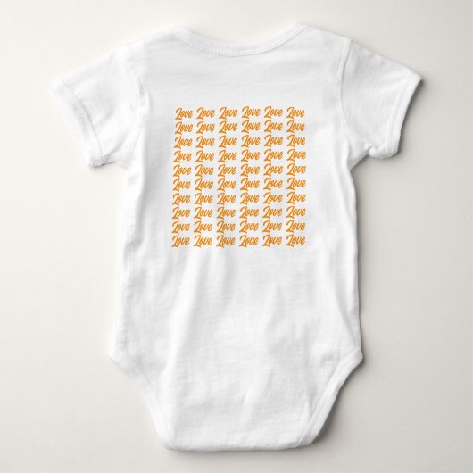 Puppy Oranje liefde Romper (Achterkant)