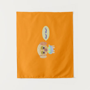 Puppy Oranje  Wandkleed