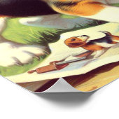 Puppy Painting Cute Beagle Poster (Hoek)