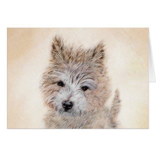 Puppy Painting van airn Terrier - Originele Dog Ar (Voorkant Horizontaal)