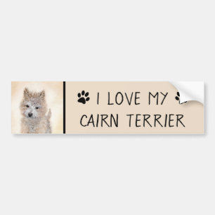 Puppy Painting van airn Terrier - Originele Dog Ar Bumpersticker