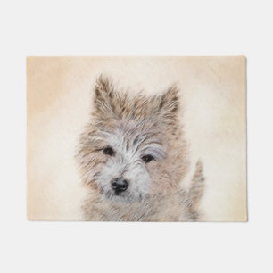 Puppy Painting van airn Terrier - Originele Dog Ar Deurmat