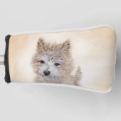 Puppy Painting van airn Terrier - Originele Dog Ar Golfheadcover (Voorkant)