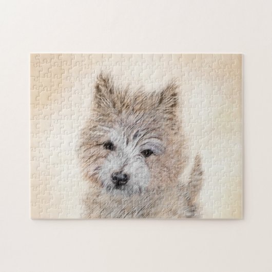 Puppy Painting van airn Terrier - Originele Dog Ar Legpuzzel (Horizontaal)