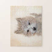 Puppy Painting van airn Terrier - Originele Dog Ar Legpuzzel (Verticaal)