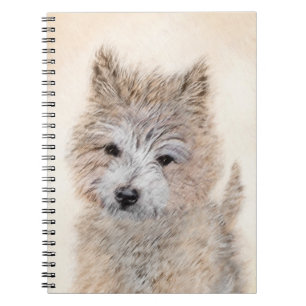 Puppy Painting van airn Terrier - Originele Dog Ar Notitieboek