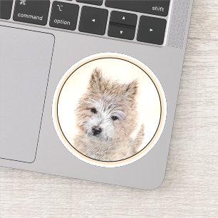 Puppy Painting van airn Terrier - Originele Dog Ar Sticker