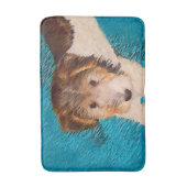 Puppy Painting van Wire Fox Terrier - Originele Do Badmat (Voorkant Verticaal)
