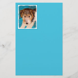 Puppy Painting van Wire Fox Terrier - Originele Do Briefpapier