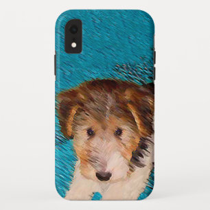 Puppy Painting van Wire Fox Terrier - Originele Do Case-Mate iPhone Case